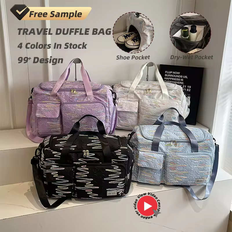 Oxford Travel Duffel with Front and Side Shoe Pockets product reference image