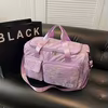 Oxford Travel Duffel with Front and Side Shoe Pockets Pink color SKU reference
