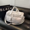 Oxford Travel Duffel with Front and Side Shoe Pockets White color SKU reference