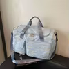 Oxford Travel Duffel with Front and Side Shoe Pockets Light Blue color SKU reference