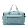 Lattice Nylon Gym Duffel with Shoe Pocket and Wet-Dry Storage Green color SKU reference