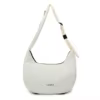 Nylon Crossbody Gym Bag with Yoga Mat Carry System White color SKU reference