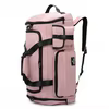 Large Oxford Sport Backpack with Shoe Compartment Pink color SKU reference