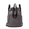 Drawstring Sport Travel Backpack with Shoe Compartment Gray color SKU reference