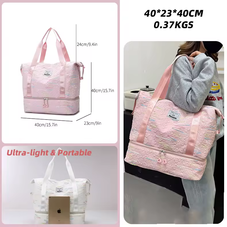 Vertical Oxford Duffel with Bottom Shoe Pocket product reference image