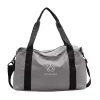 Lightweight Nylon Duffel with Removable Strap and Dry-Wet Pocket Gray color SKU reference