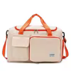 Oxford Travel Duffel with Shoe Compartment and Multiple Pockets Orange color SKU reference
