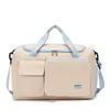 Oxford Travel Duffel with Shoe Compartment and Multiple Pockets Light Blue color SKU reference