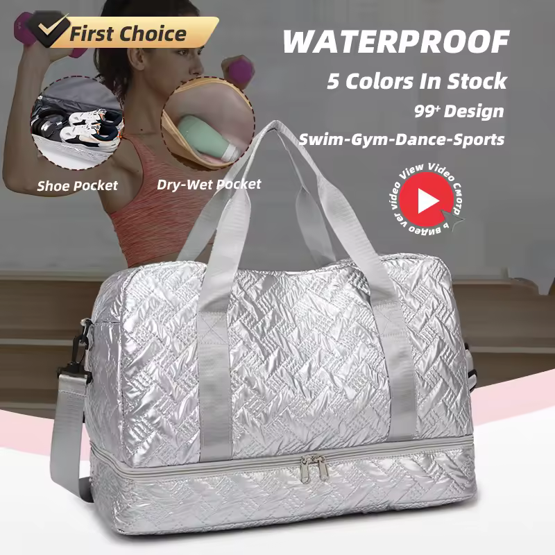 Diamond Oxford Gym Duffel with Dry-Wet Storage and Shoe Pocket product reference image