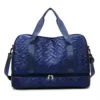 Diamond Oxford Gym Duffel with Dry-Wet Storage and Shoe Pocket Deep Blue color SKU reference