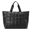 Holographic Quilted Gym Duffel with Yoga-Mat Pocket Black color SKU reference
