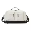 Nylon Gym & Travel Bag with Shoe Compartment White color SKU reference