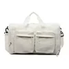 Foldable Gym & Travel Duffel with Multiple Pockets White color SKU reference