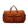 Foldable Gym & Travel Duffel with Multiple Pockets Brown color SKU reference