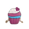 Ice Cream-Shaped PU Mini Crossbody Bag with Chain Detail Dark khaki (pictured SKU) color SKU reference
