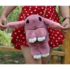 Fluffy Bunny-Shaped Plush Crossbody Bag with Chain Strap Color option 06 SKU overview reference