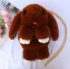 Fluffy Bunny-Shaped Plush Crossbody Bag with Chain Strap Color option 09 SKU overview reference