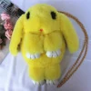 Fluffy Bunny-Shaped Plush Crossbody Bag with Chain Strap Color option 12 SKU overview reference