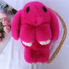 Fluffy Bunny-Shaped Plush Crossbody Bag with Chain Strap Color option 14 SKU overview reference