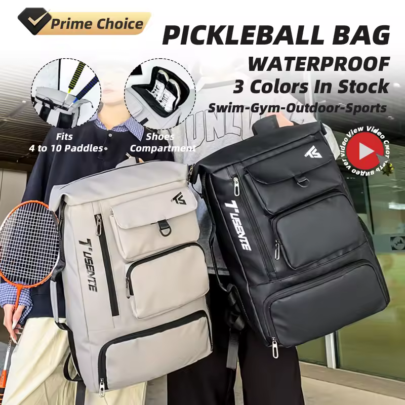 Pickleball & Tennis Backpack with Paddle Pocket and Shoe Compartment product reference image
