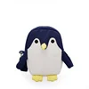 Penguin-Shaped Canvas Mini Crossbody Bag Deep blue color SKU reference
