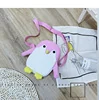 Penguin-Shaped Canvas Mini Crossbody Bag Watermelon red color SKU reference