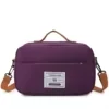Oxford Shoulder Bag with Expandable Front Pocket Purple color SKU reference