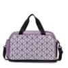 Expandable Oxford Travel Duffel with Dry-Wet Storage Purple color SKU reference