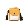Two-Tone Canvas Mini Crossbody Bag with Letter Print Dark khaki color SKU reference