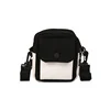 Two-Tone Canvas Mini Crossbody Bag with Letter Print Black color SKU reference