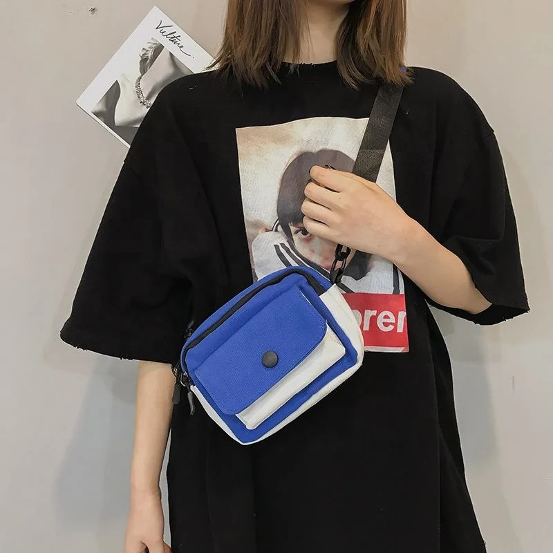 Colorblock Mini Shoulder Bag with Contrast Panels product reference image
