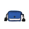 Colorblock Mini Shoulder Bag with Contrast Panels Deep blue color SKU reference