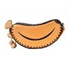 Banana-Shaped PU Mini Crossbody Bag with Zipper Dark khaki (source SKU label) color SKU reference