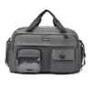 Oxford Gym Duffel with Shoe Compartment and Hidden Pocket Gray color SKU reference