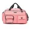 Oxford Gym Duffel with Shoe Compartment and Hidden Pocket Pink color SKU reference