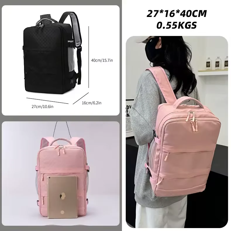 Multi-Pocket Nylon Diaper Backpack with Insulated Pocket product reference image