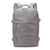 Multi-Pocket Nylon Diaper Backpack with Insulated Pocket Gray color SKU reference