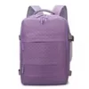 Multi-Pocket Nylon Diaper Backpack with Insulated Pocket Deep Purple color SKU reference
