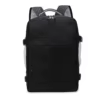 Expandable Oxford Diaper Backpack with Insulated Layer Black color SKU reference