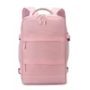 Expandable Oxford Diaper Backpack with Insulated Layer Light Pink color SKU reference