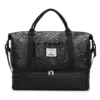 Dry-Wet Separation Gym Weekender with Shoe Compartment Black color SKU reference