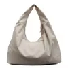 26L Polyester Shoulder Tote with Anti-Theft Pocket White color SKU reference