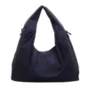 26L Polyester Shoulder Tote with Anti-Theft Pocket Navy color SKU reference