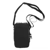 Drawstring Phone & Bottle Crossbody Bag with Adjustable Strap Black color SKU reference