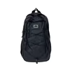 Checkered Nylon Outdoor Backpack with Internal Compartment Black color SKU reference