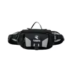 Expandable Oxford Waist Bag with Reflective Zipper Pull Gray color SKU reference