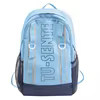 Checkered Nylon Hiking & School Backpack Sky blue color SKU reference