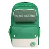Colorblock Nylon Backpack with Laptop Compartment Light Green color SKU reference