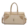 Canvas Travel Bag with Wet-Dry Pocket Khaki color SKU reference