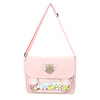 Bear-Print Mini Shoulder Bag with Pom-Pom Charm Color reference 04 color SKU reference